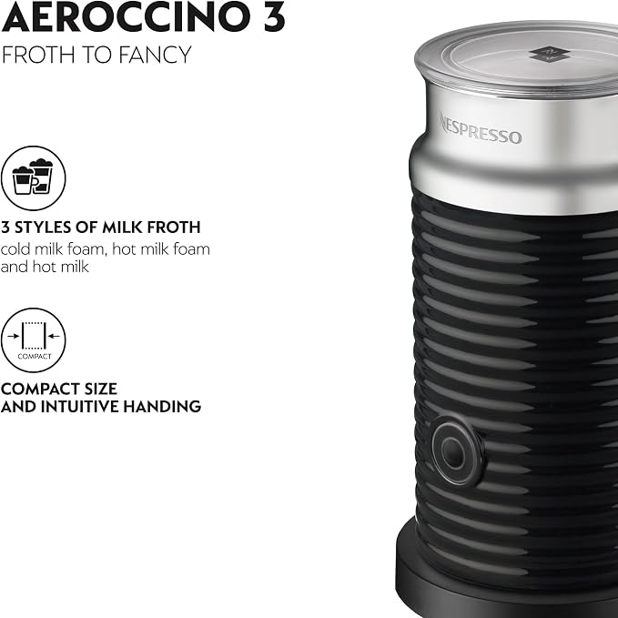 Nespresso Samra Origins Vertuo Pop+ Coffee Machine with Milk Frother | Samra Origins by The Weeknd in buna yellow, by De'Longhi. Aeroccino3 frother bundle for hot or cold foam drinks at home.