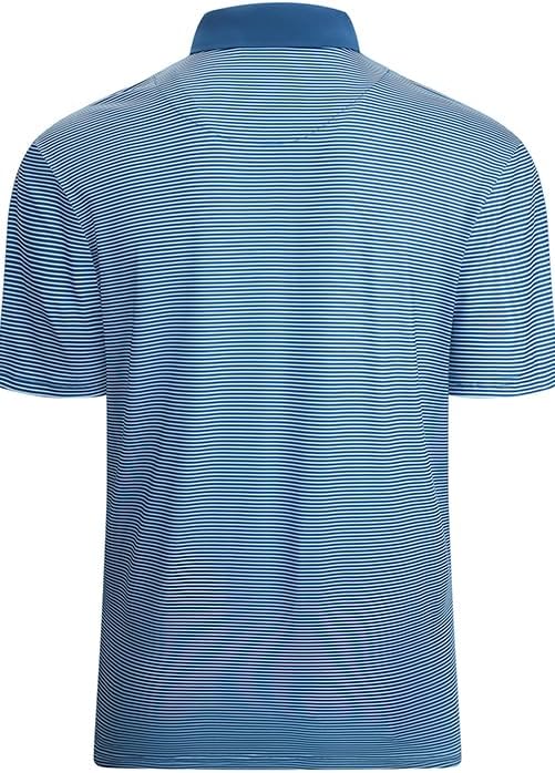 Esabel.C Jacquard Golf Shirts for Men Moisture Wicking Short Sleeve Performance Dry Fit Active Mens Polo Shirts