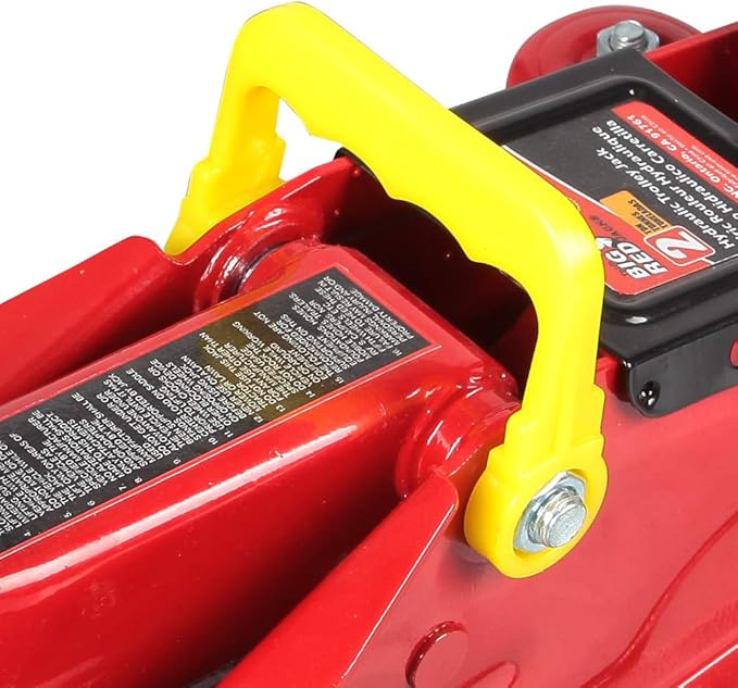 BIG RED T82012 Torin Hydraulic Trolley Service/Floor Jack with Blow Mold Carrying Storage Case, 2 Ton (4,000 lb) Capacity, Red