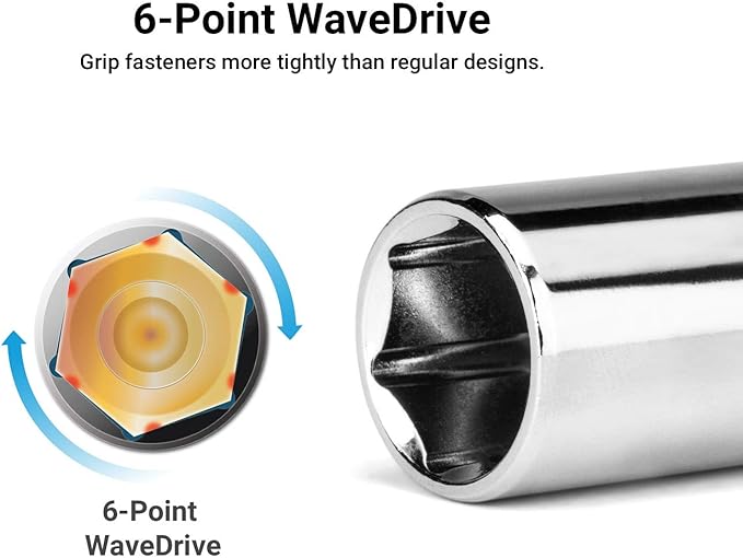 Capri Tools 5/8-Inch Deep Socket, 3/8-Inch Drive, 6-Point, SAE