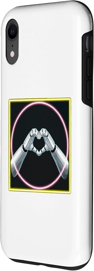 iPhone XR Hand Heart AI Robot | Hands Robot Shirt Case