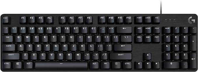 Logitech G413 SE Full-Size Mechanical Gaming Keyboard - Black | Backlit, anti-ghosting, compatible with Windows and macOS, aluminum material