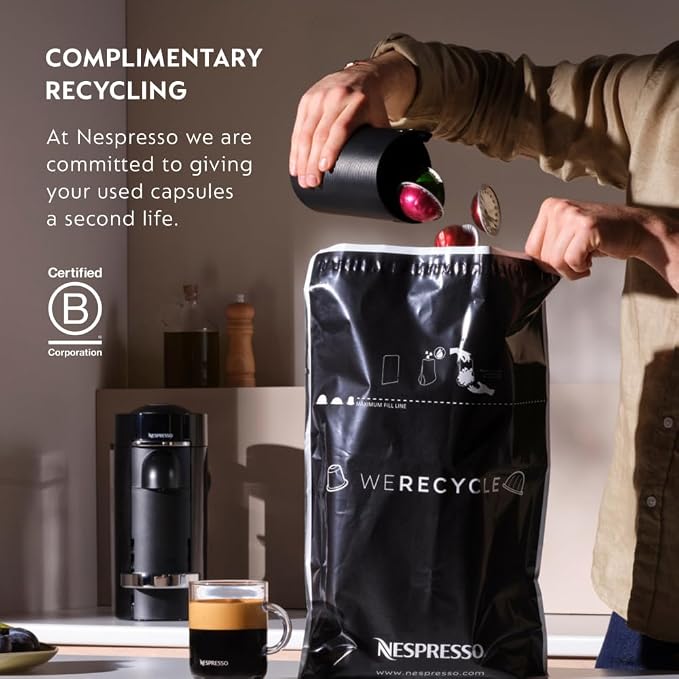 Nespresso Vertuo Pop+ Coffee Machine with Milk Frother, Candy Pink | Coffee and espresso maker by De'Longhi with compact design. Aeroccino3 frother bundle for hot or cold foam drinks at home.