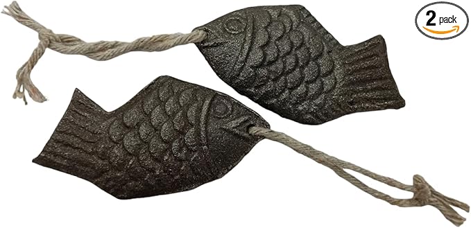 Iron Fish, 2 Pack Iron Fish for Iron Deficiency, A Natural Source of Iron, Safe Cooking Tool to Add Iron to Food and Water, Reduce Risk of Iron Deficiency, Iron Supplement for Pregnant Women & Vegans