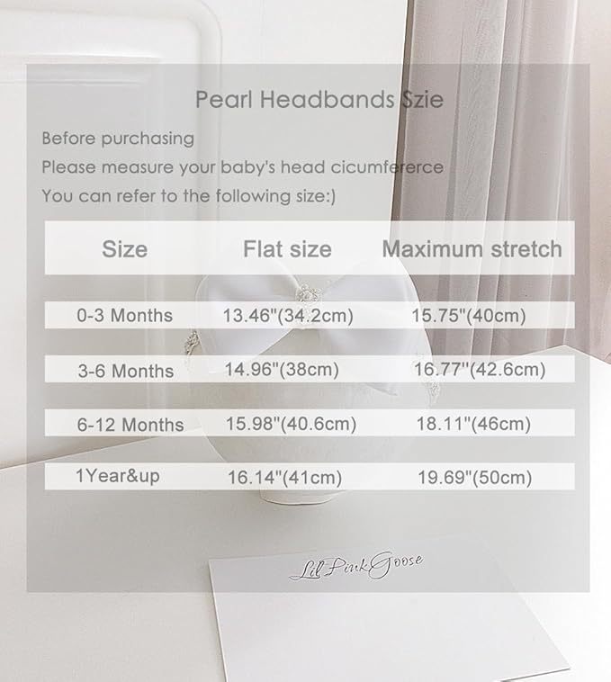 0-12 Newborn Baby Baptism Pearl Headband or Clip with Bow in WHITE Christening Headband with Satin Bow, Pearl Rhinestone Band (Light Pink(6-12Months), 1 Count (Pack of 1))
