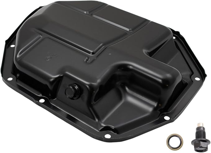 TRQ Lower Engine Oil Pan Compatible with 2007-2012 Nissan Sentra Versa