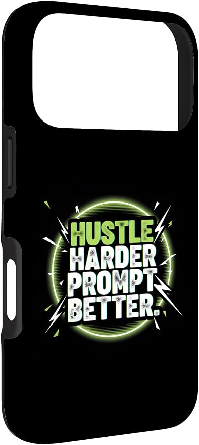 Hustle Harder Prompt Better AI Artificial Intelligence Case for iPhone 17 Pro