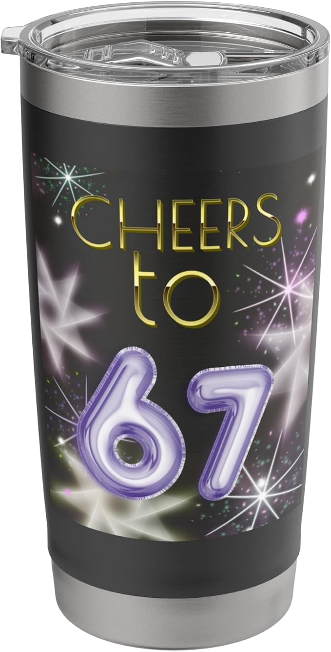 Happy New Year with a 6 7 Zoomer meme vibe. 2026 Countdown Stainless Steel Insulated Tumbler