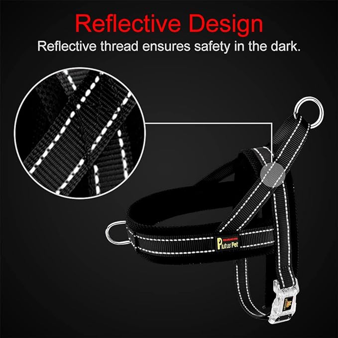 Plutus Pet No Pull Dog Harness with Breathable Mesh Padded, Adjustable Reflective Escape Proof Dog Harness, Quick Fit Dog Vest Harness for Small Medium Large Dogs(XS, Red)