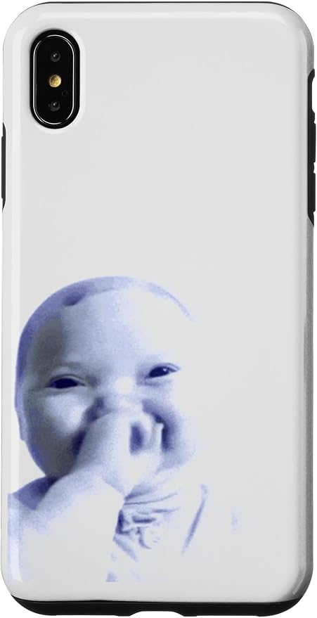 AI Baby Holding Laugh Meme Case for iPhone Xs Max