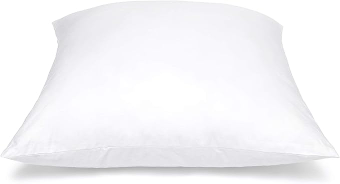 Pillow Inserts - Pack of 2-16" x 16" Square Decorative Throw or Sham for Couch - Bed - Sofa