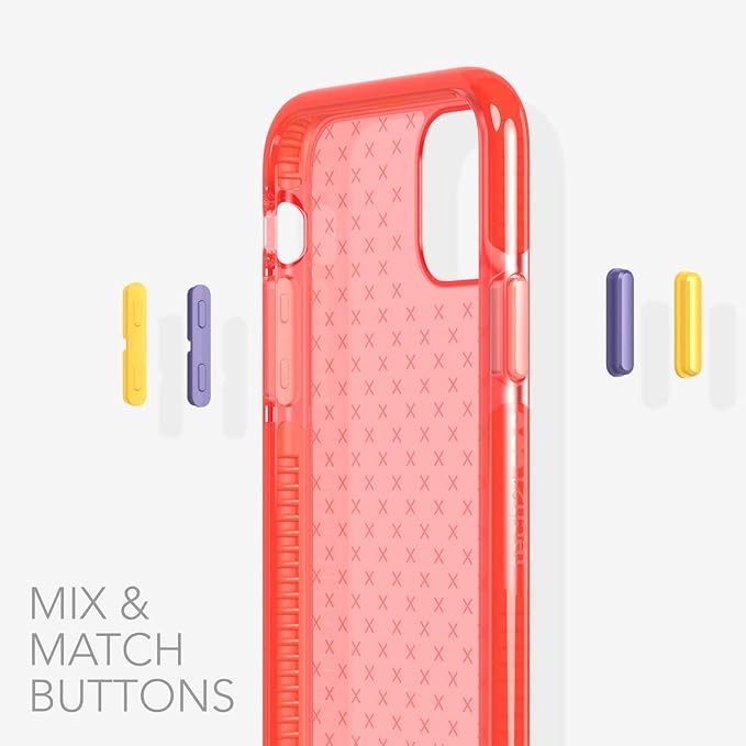 tech21 Evo Check Phone Case for Apple iPhone 11 with 12 ft. Drop Protection Coral