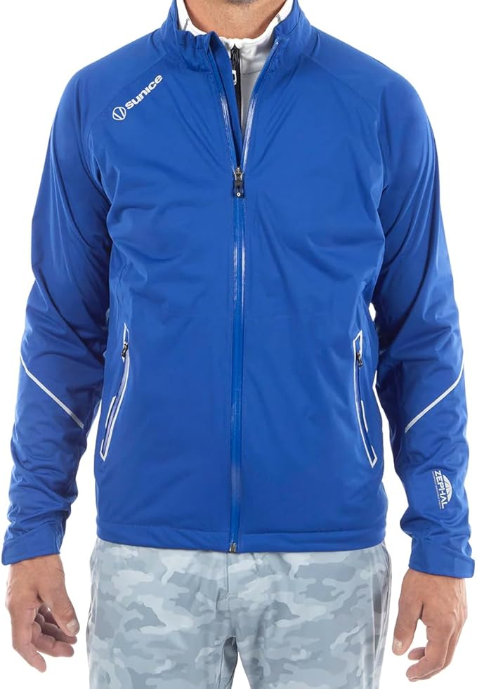 Sunice Performance Apparel - Jay Men’s Waterproof Breathable Ultra Lightweight Hyper 4-Way Stretch Performance Jacket