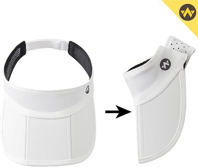 WANDER Sports Sun Visor Hats Adjustable Running Golf Tennis Mesh Folding Cap for Women Men