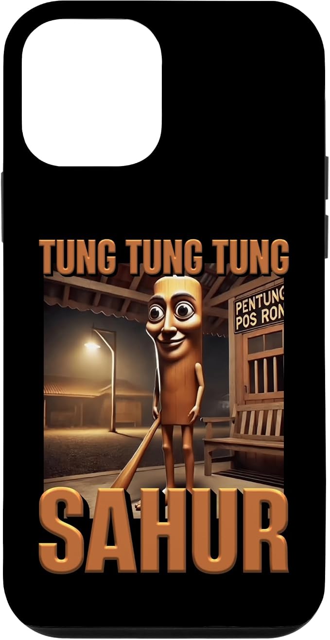 Internet Hilarious Meme AI Character Tung Tung Tung Sahur Case for iPhone 12 mini