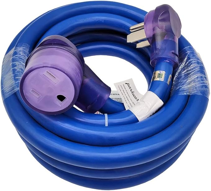 Parkworld Welder Extension Cord NEMA 6-50 Extension Cord, 6-50P to 6-50R STW 8AWG/3C for 40 Amp 250 Volt (15FT)