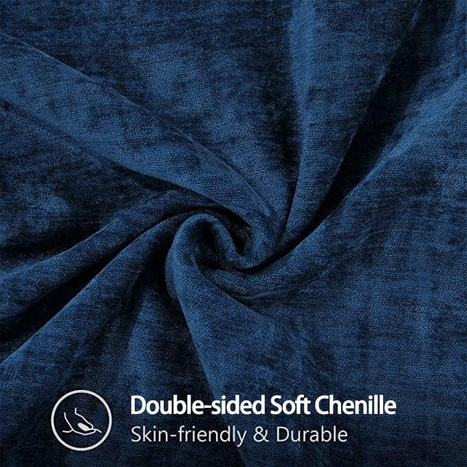 decorUhome Soft Chenille Throw Pillow Covers 12x20 Set of 2 Poseidon | Fall Textured Decorative Throw Pillow Cases Stitched Edge Modern Farmhouse Luxury Boho Velvet for Couch Sofa Bed Home Decor