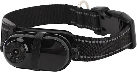 Cat Camera Collar, Pet Collar Camera with Memory Card, HD 1080P Wire Less Dog Tracker Camera Adjustable Mini Action Camera for Video Records (32GB)
