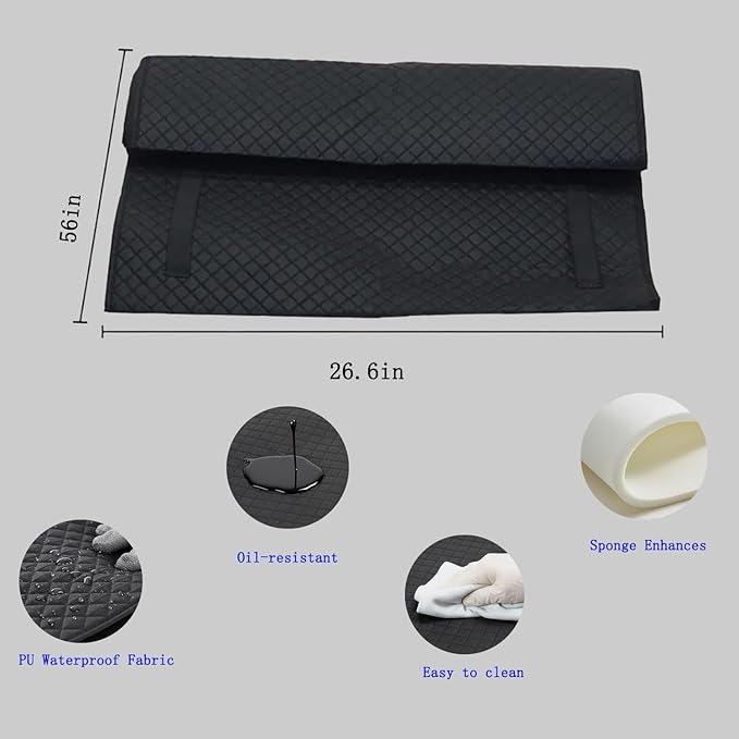 Rolling Creeper Mat, 56''x27'' Foldable Car Repair Pad with Storage Bag, Under Car Repair Mat for Car Low Clearance, Special Roads, Long-Distance Trucks