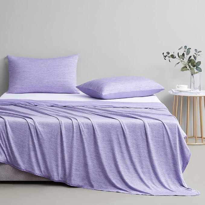 Elegear Arc-Chill 3.0 Cooling Blanket for Hot Sleepers, Twin Size, Purple | Q-Max>0.5 Cooling Fabric, Absorbs Heat to Keep Body Cool, Breathable Summer Blankets for Night Sweats & Menopause, 59"x79"
