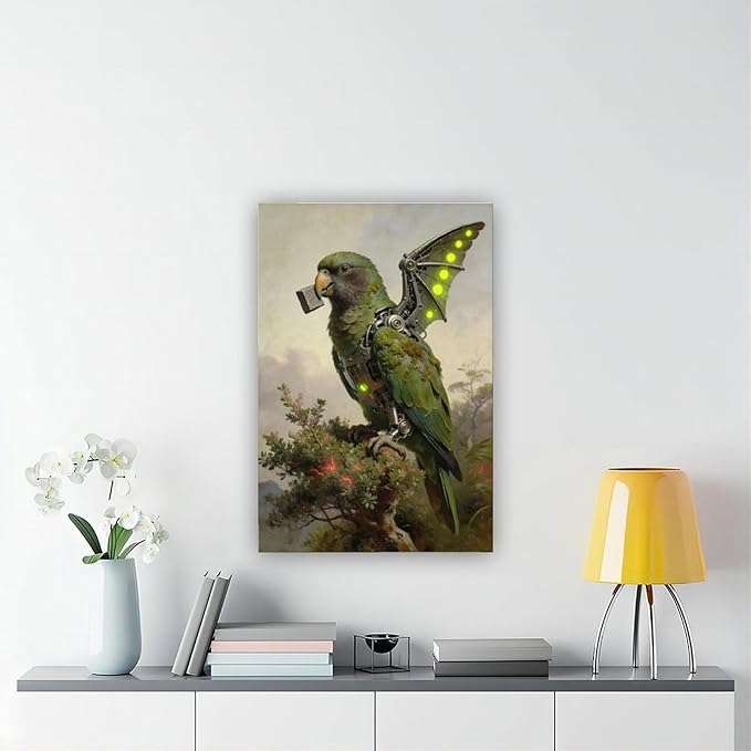 Framed Mechanical Fantasy Wall Art for Modern Living Room Industrial Sci Fi Decor Statement Piece 16x24inch(40x60cm)
