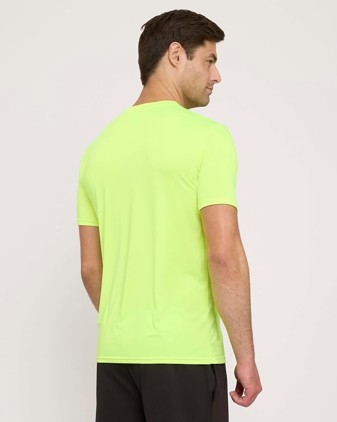 5 Pack Men's Dry Fit Short Sleeve T-Shirt Gym Workout Athletic Running Tee | Cooling, Moisture-Wicking, Crew Neck, Quick-Dry, Breathable, Active, Exercise, Fitness, Basketball, Cycling, Hiking, Tennis