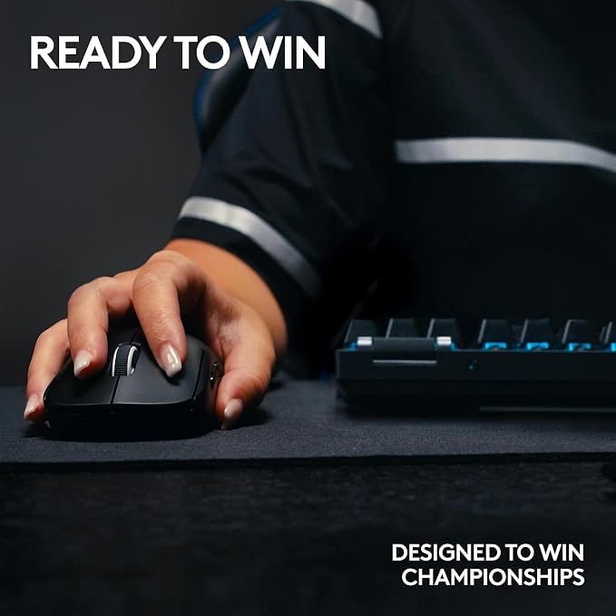 Logitech G PRO X TKL Lightspeed Wireless Gaming Keyboard (Tactile) - Black | Lightspeed wireless, Ultra-Portable Tenkeyless Design, LIGHTSYNC RGB, PBT keycaps, Tactile Switches