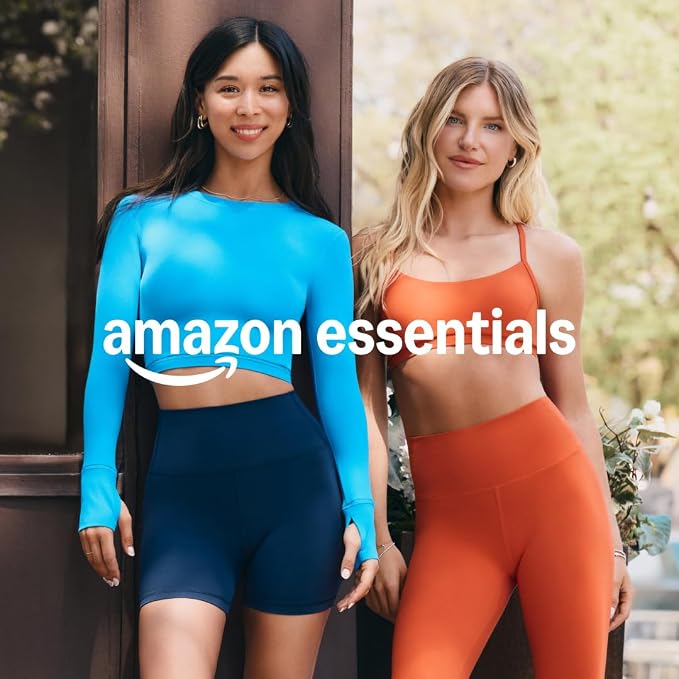 Amazon Essentials Women's Active FormFlex Buttery Soft High Waist Biker Shorts
