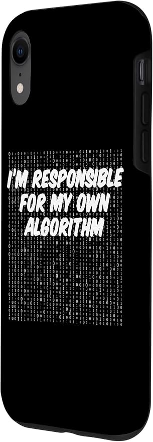 iPhone XR Binary Code Computer Algorithm AI Artificial Intelligence Case