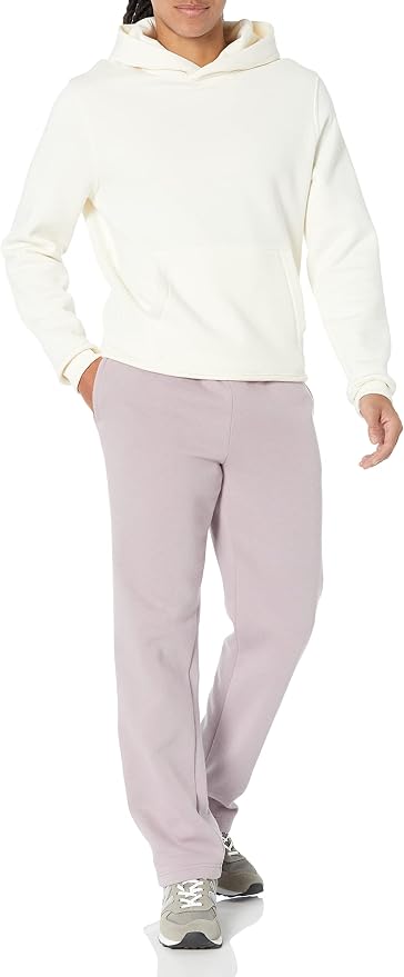 Amazon Essentials Men's Relaxed Straight Leg Fleece Open Bottom Sweatpant (Available in Big & Tall)