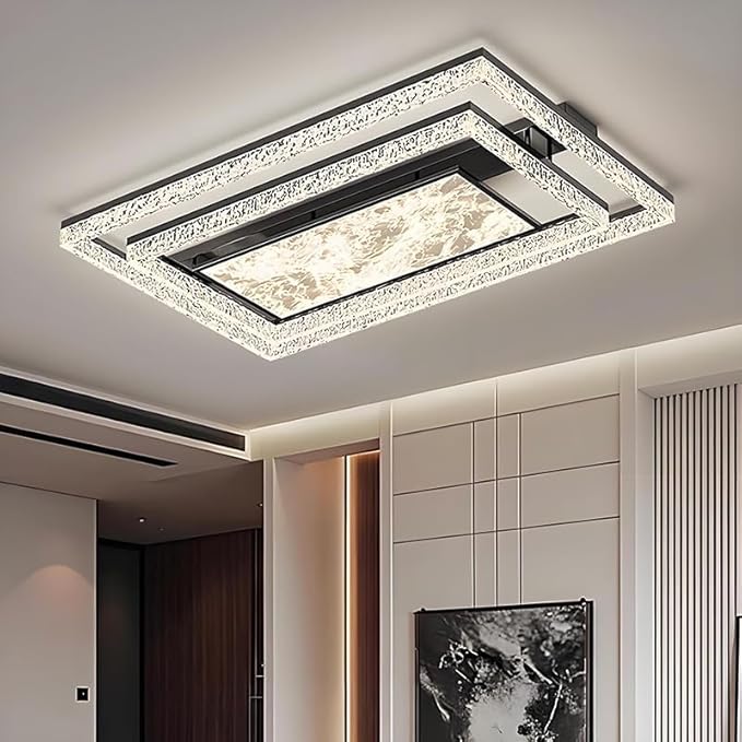 Pendant Lights, Nordic Decoration Home Bedroom Decor Smart led Lamps Ceiling Lights for Living Room Indoor Lighting lamparas(J Style,Warm White)