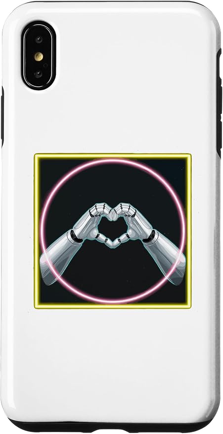 iPhone XS Max Hand Heart AI Robot | Hands Robot Shirt Case