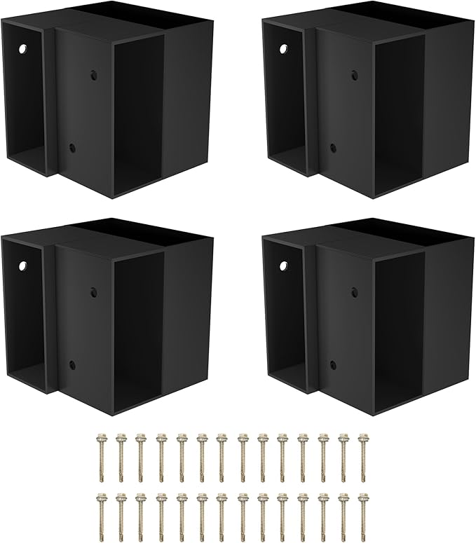 2' x 4' Basics Workbench Kit, 8 PCS Heavy Duty 3-Way Brackets for Garage Workbench Legs Brackets, Metal DIY Work Bench Kit Suitable for Shelving, Work Table, Lumber Not Included