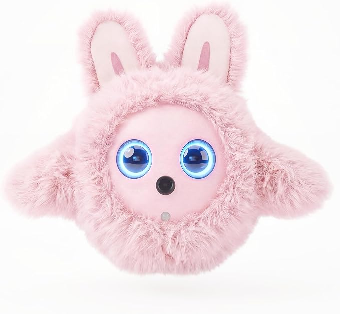 CVCBSER Smart Ai Companion Robot Cute Pet, Desk Robot Voice Chat gpt Emotional Interaction, Richness Expressiveness Ai Pet Robot for Adults Chat (Pink Face)