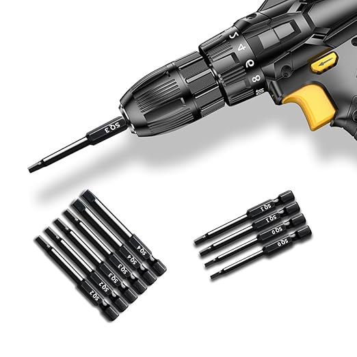 Narwhal Robertson Square Drill Bit Set (24 Pack - 2.3" Long Magnetic Heads) Square Screwdriver Bit Sizes #0, #1, #2, #3, and #4