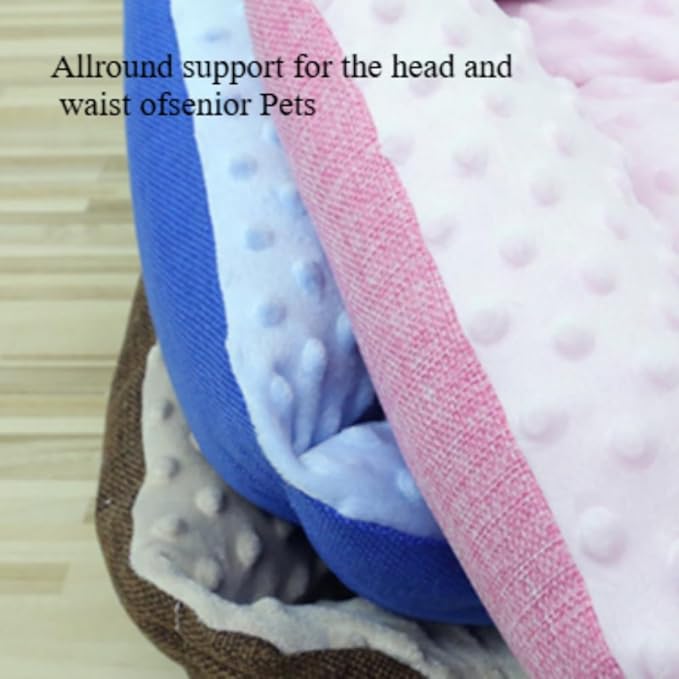 Large Dog Bed with Non-Slip Bottom, Waterproof Orthopedic Cushion, Machine Washable Rectangle Pet Mat - Thick Cozy Bed for Big Dogs(15.75''X3.94''X11.81'',Coffee)