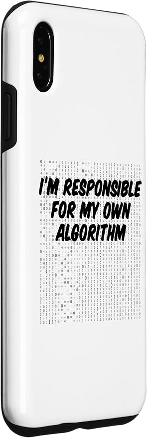 iPhone XS Max Binary Code Computer Algorithm AI Artificial Intelligence Case