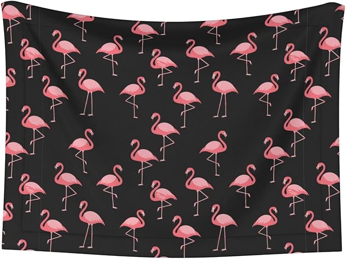 Double Sided Pet Mat for Dog Bed Topper Cat Blanket Furniture Protector, Pink Flamingo, Reversible Plush with Tactile Dot Pattern for Style Change