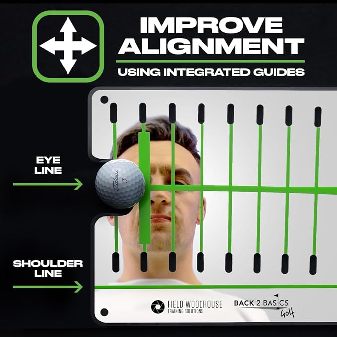 Golf Putting Mirror - Golf Training Aids for Men & Women - Pro-Approved Pro Path Putting Training Aid, for Indoor & Outdoor