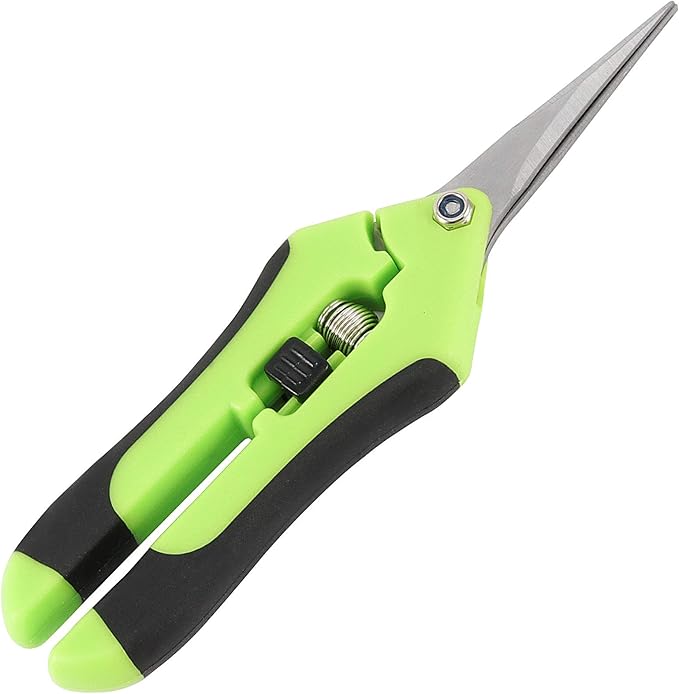 HAKZEON 10 Pack 6.5 Inch Professional Bud Trimming Scissors,Stainless Steel Micro-Tip Gardening Hand Pruners with Straight Blades, for Easy Pruning Garden Tree Pot Plant Flowers