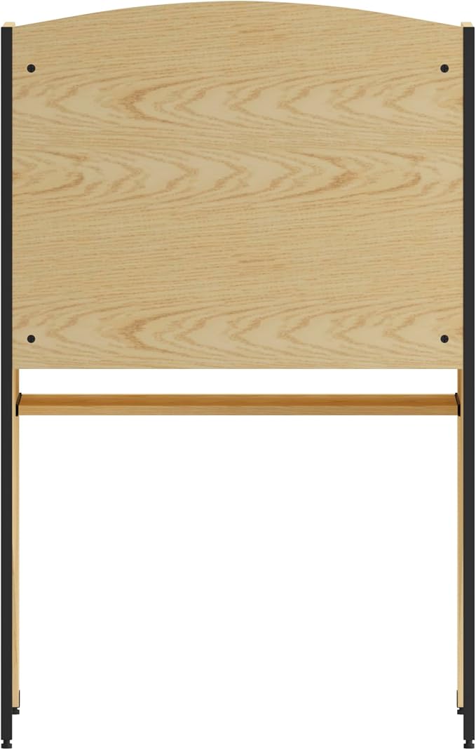 Flash Furniture Kevin Starter Study Carrel in Oak Finish