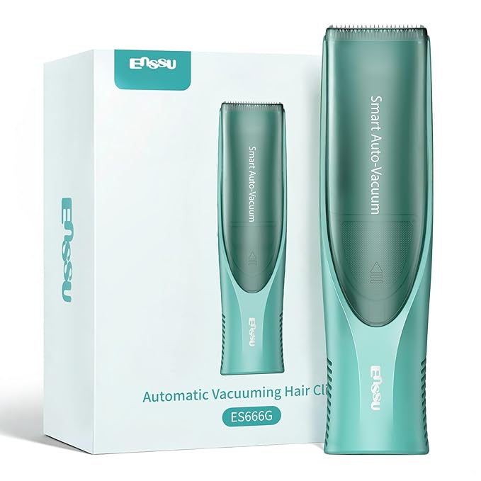 Baby Hair Clippers, Electric Quiet Vacuum Hair Clipper for Kids, Baby Hair Cutting Kit for Child Aged 0-12, Ceramic Blade Rechargeable Waterproof Trimmer, Infants Toddlers Children and Autism