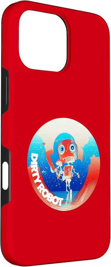 Dirty Robot my computer friend brand AI computing code cobot Case for iPhone 16 Pro Max