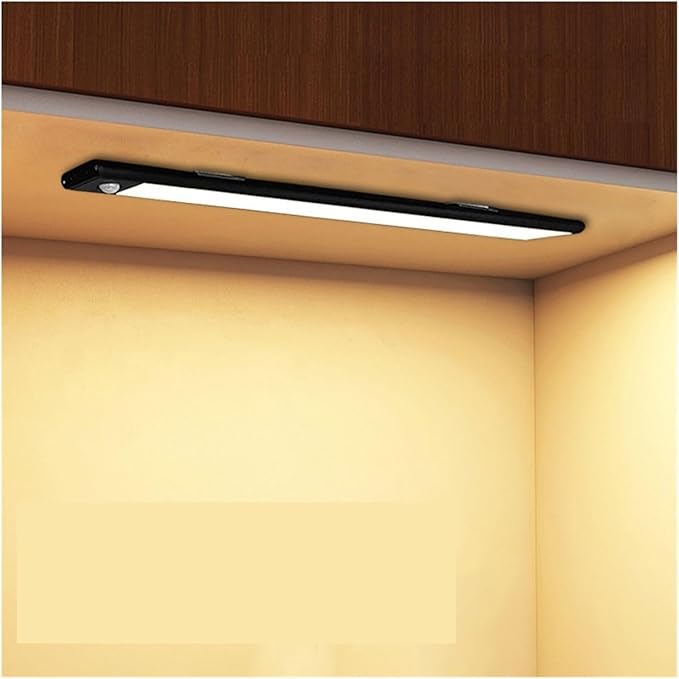 Intelligent Human Body Induction Night Light led Hallway Home Rechargeable Automatic Switch Corridor Corridor Wall Light (Color : White, Size : 40cm)