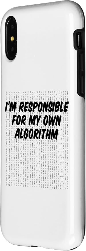 iPhone X/XS Binary Code Computer Algorithm AI Artificial Intelligence Case