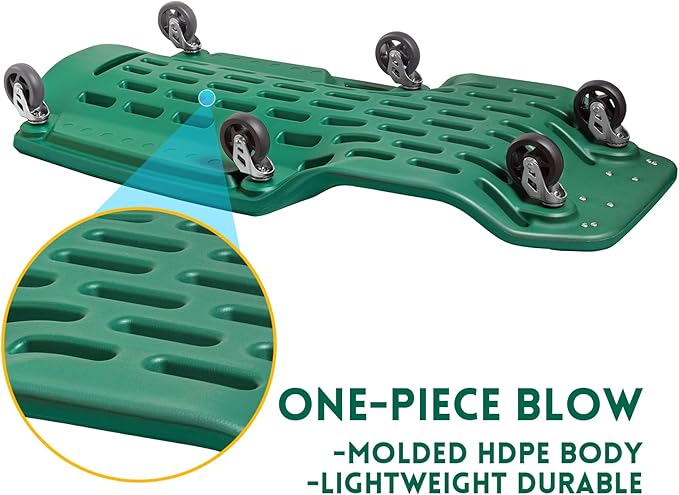 SATA 40” Creeper with Magnetic Trays with Padded Headrest, 300lbs Capacity Shop Creeper with Durable Casters