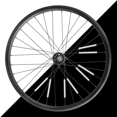 HARFINGTON 12pcs Bike Reflective Spoke Skins 0.2" Plastic Bicycle Spoke Reflectors Spoke Covers Trim Wrap Wheel 360°Visibility for Road Mountain Bike Motorcycles Decoration, Orange