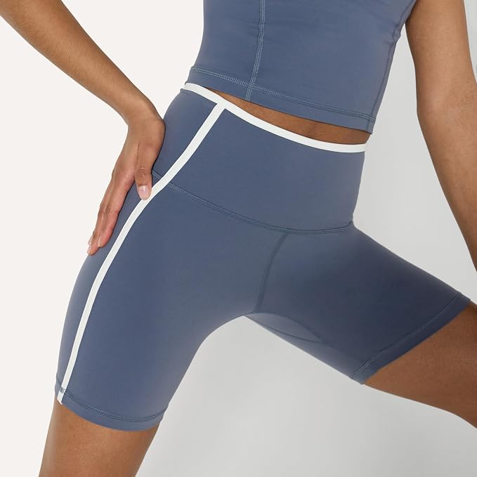 Amazon Essentials Women's Active FormFlex Buttery Soft High Waist Biker Shorts