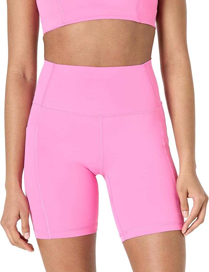 Amazon Essentials Women's Active FormFlex Buttery Soft High Waist Biker Shorts