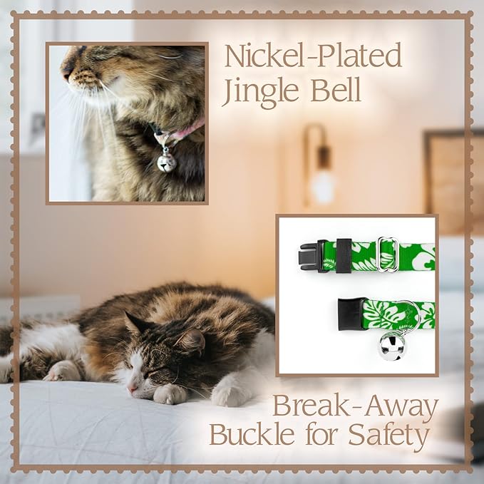 Country Brook Petz - Love and Peace Cat Collar - Groovy Collection Featuring Far Out Designs